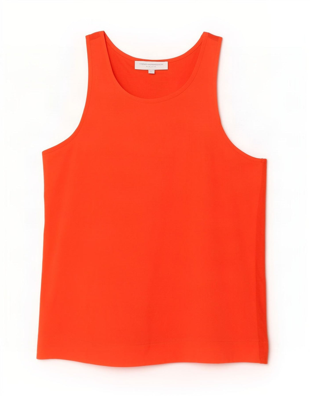 French Connection Vest Top pentru femei UK 14 Poliester portocaliu mare