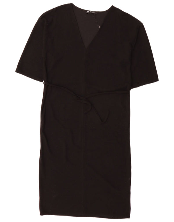 Rochie mare supradimensionată pentru femei Zara UK 10 Poliester negru mic