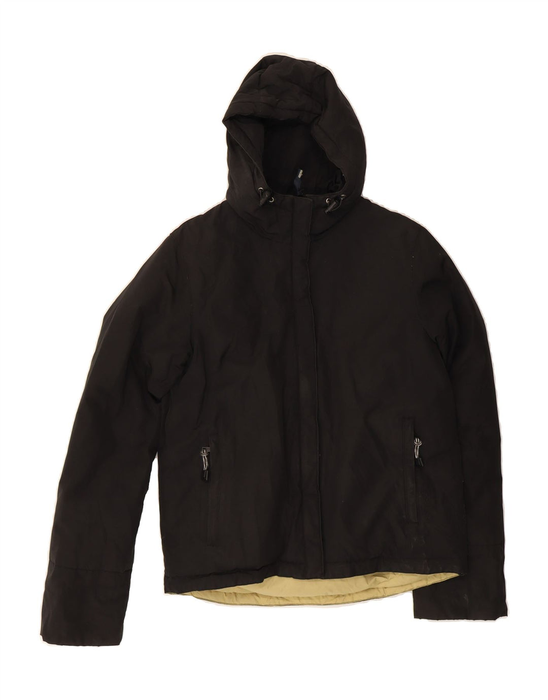 WOOLRICH Womens Hooded Padded Jacket UK 10 Small Black Vintage Woolrich and Second-Hand Woolrich from Messina Hembry 