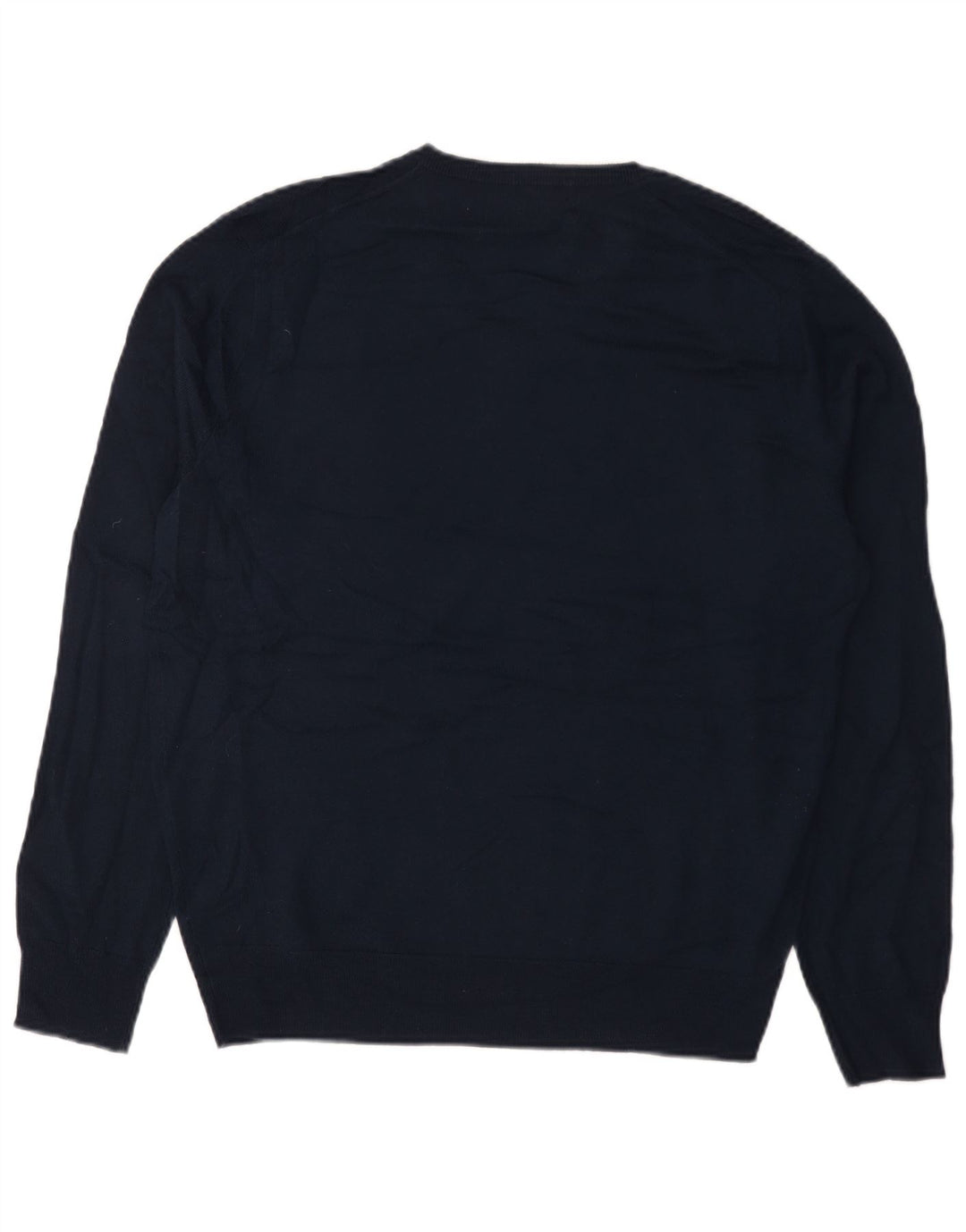 J. Crew Pulover cu decolteu în V pentru bărbați, mare, albastru acrilic