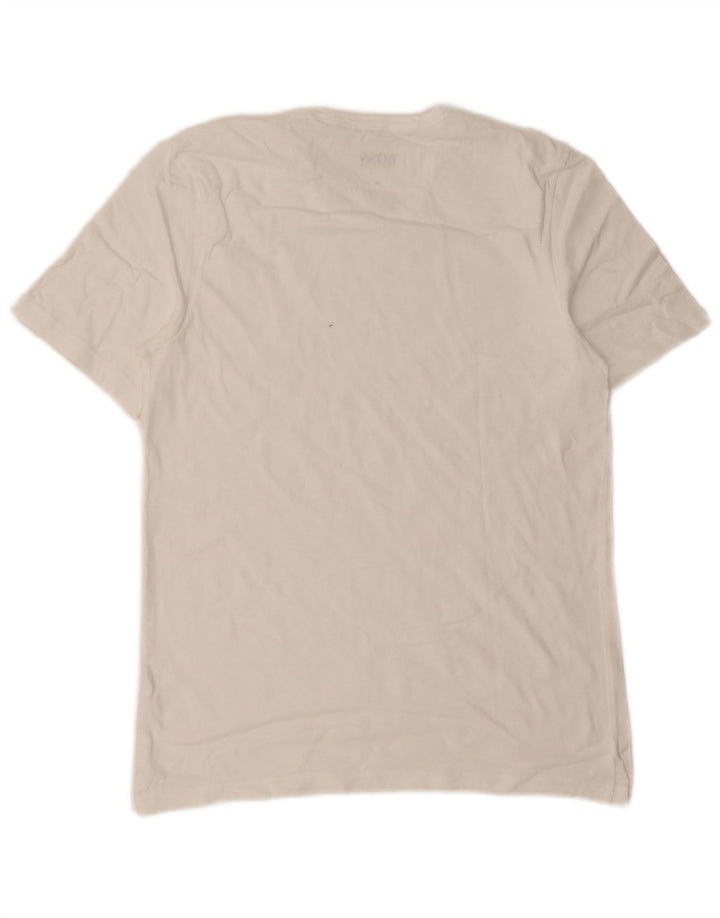 Tricou pentru bărbați Hugo Boss Top Mediu Alb