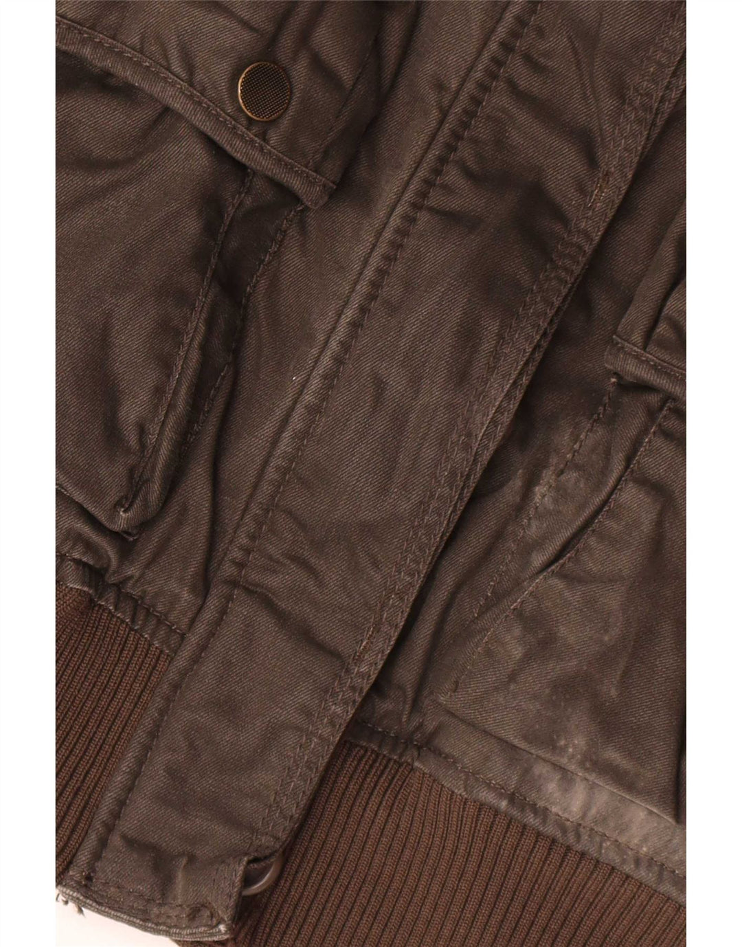 Jachetă Bomber Superdry pentru femei UK 14 Maro Mediu