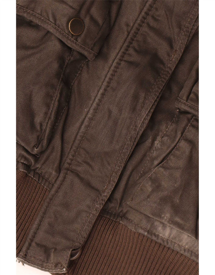 Jachetă Bomber Superdry pentru femei UK 14 Maro Mediu