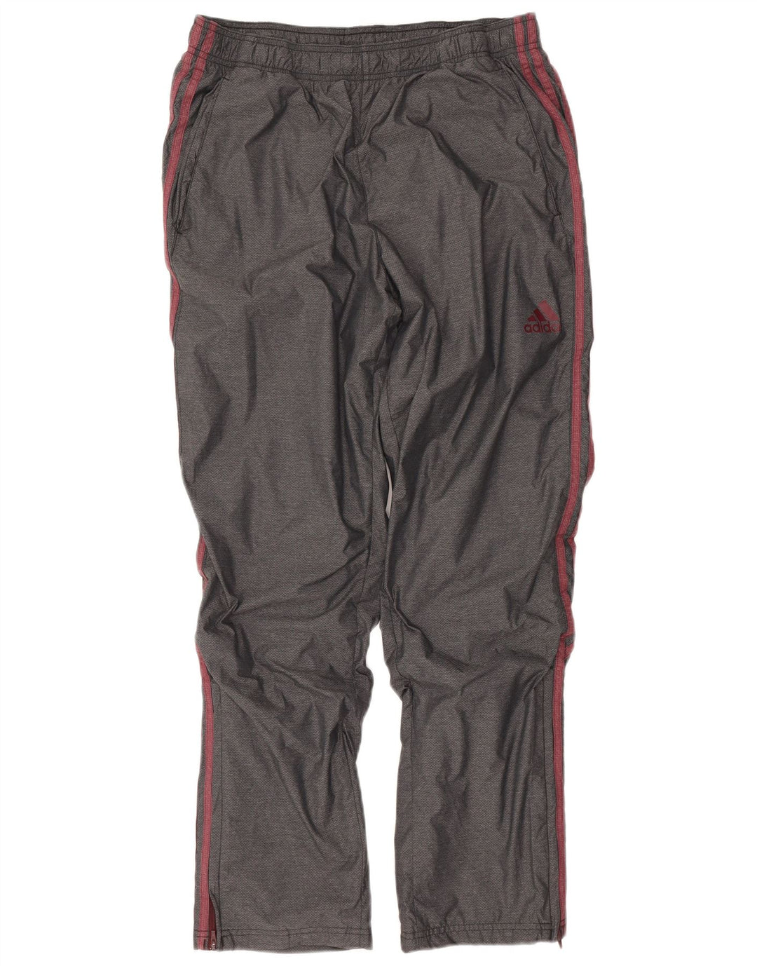 ADIDAS Womens Tracksuit Trousers UK 14 Large Grey Polyamide