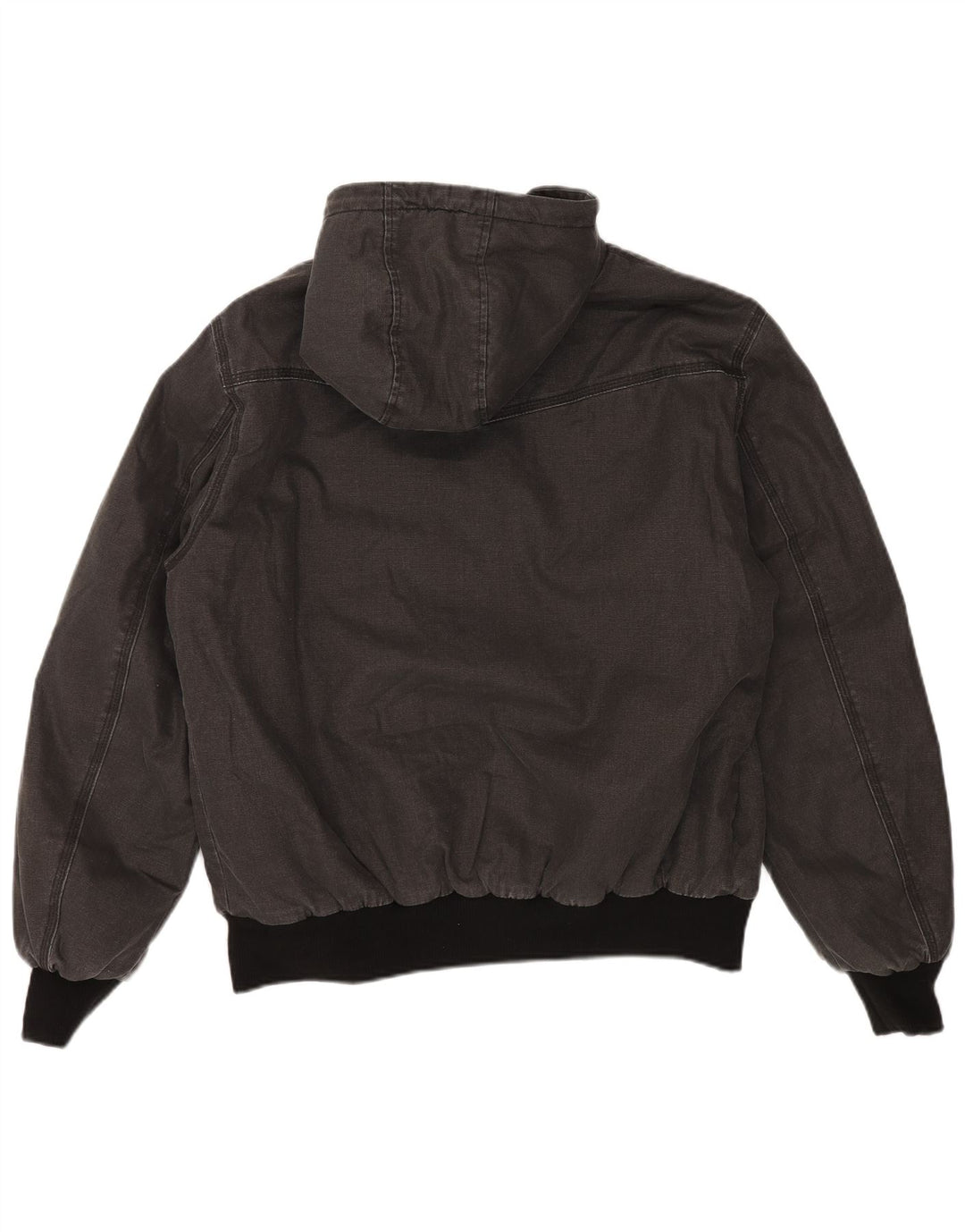 SUPERDRY Jachetă Sherpa cu glugă pentru bărbați UK 42 XL bumbac gri