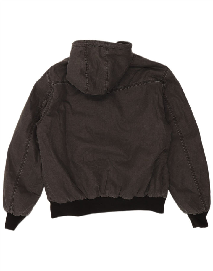 SUPERDRY Jachetă Sherpa cu glugă pentru bărbați UK 42 XL bumbac gri