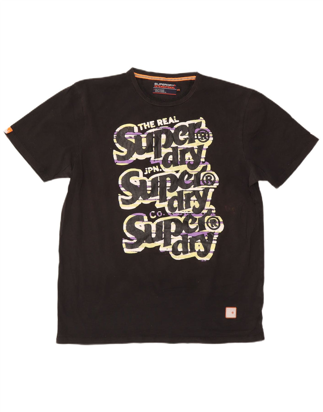 Tricou grafic pentru bărbați SUPERDRY Top 2XL negru
