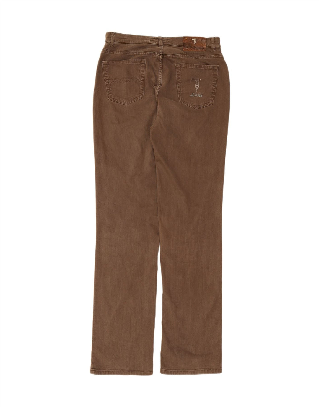 TRUSSARDI Womens Straight Jeans W31 L34 Brown Cotton Vintage Trussardi and Second-Hand Trussardi from Messina Hembry 