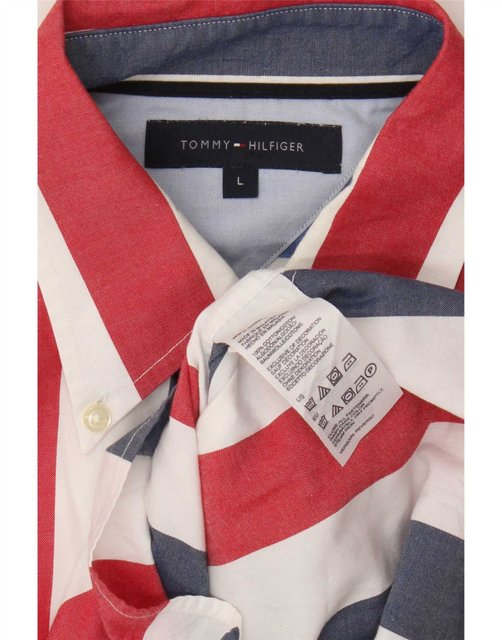 Cămașă pentru bărbați Tommy Hilfiger, cu dungi mari, multicolore