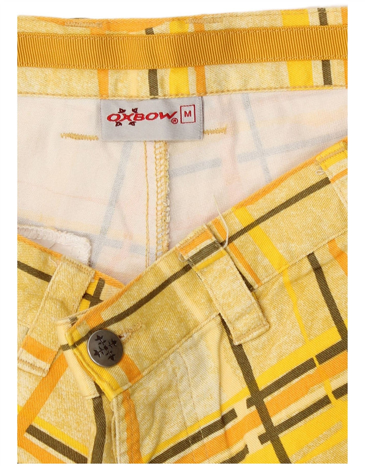 Pantaloni scurți chino pentru bărbați Oxbow Medium W30 Yellow Check