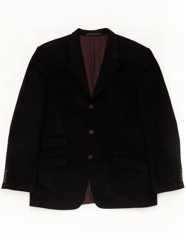 Jachetă pentru bărbați Trussardi cu 3 nasturi IT 54 2XL Lână virgină gri