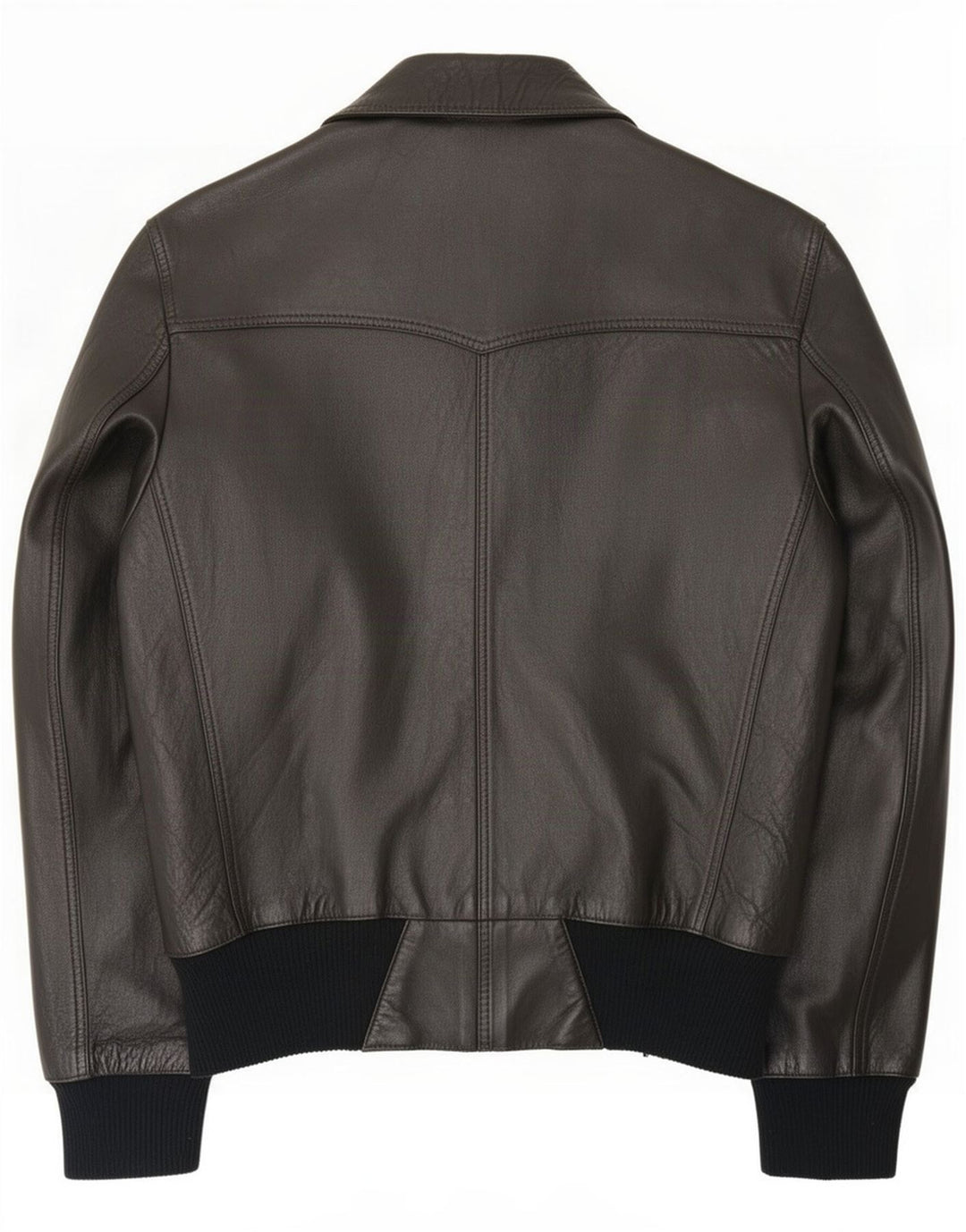 Jachetă de piele vintage pentru bărbați IT 52 XL Negru