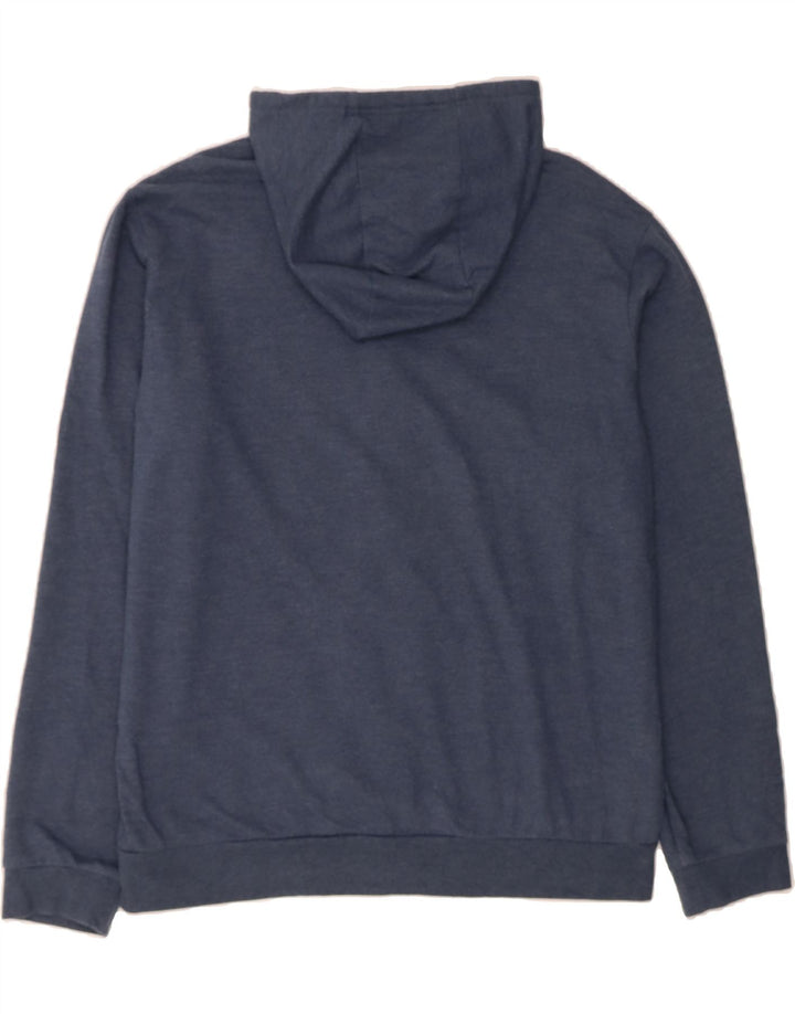 EDDIE BAUER Mens Zip Hoodie Sweater Large Navy Blue Polyester Vintage Eddie Bauer and Second-Hand Eddie Bauer from Messina Hembry 