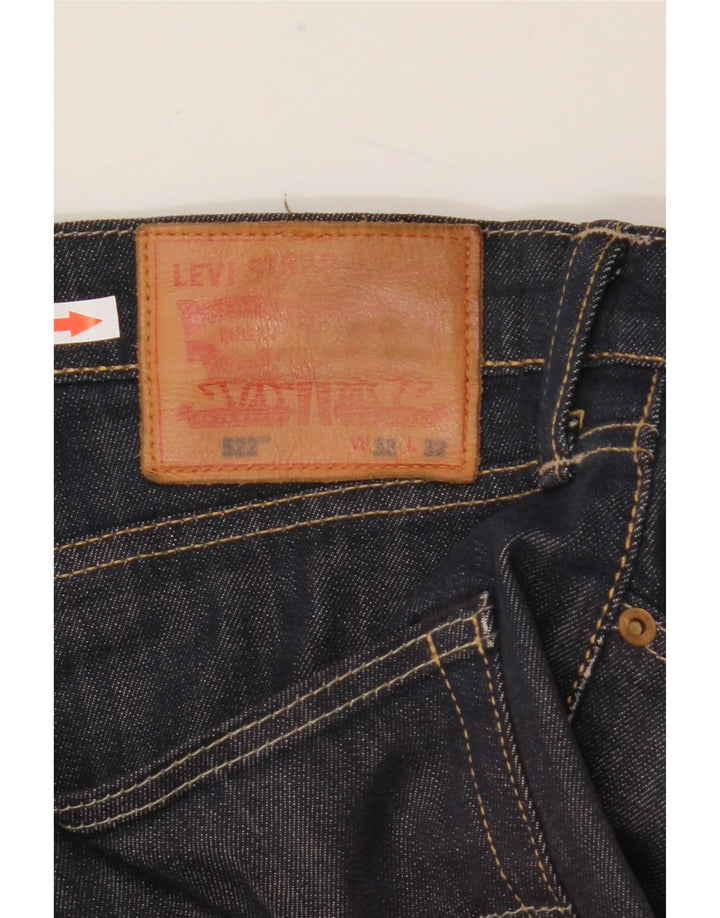 Blugi drepti pentru bărbați Levi's 522 W32 L32 bumbac bleumarin