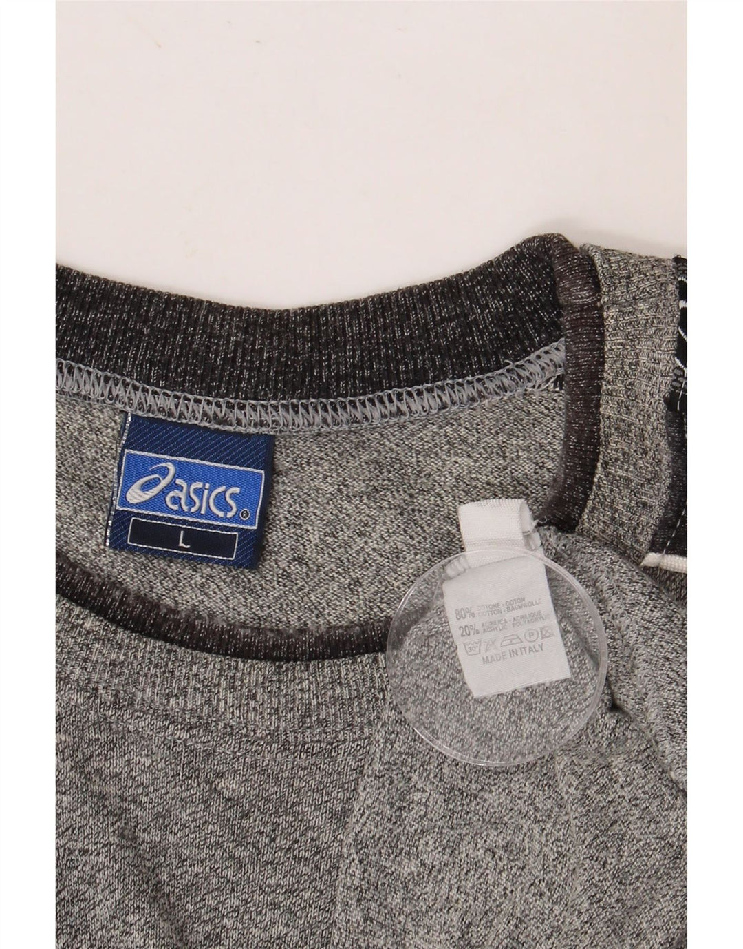 Tricou grafic ASICS pentru bărbați Top mare, gri, bumbac color bloc