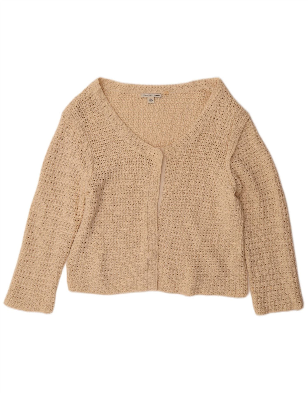 BANANA REPUBLIC Pulover cardigan pentru femei UK 18 XL bumbac bej