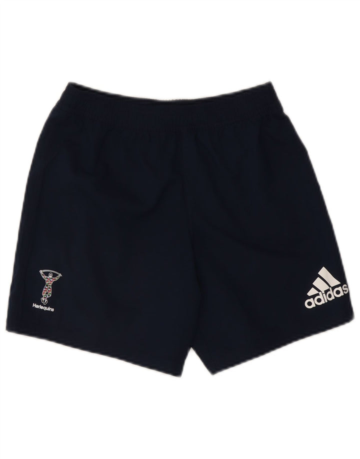 Pantaloni scurți sport grafic Adidas pentru bărbați, poliester mici, albastru