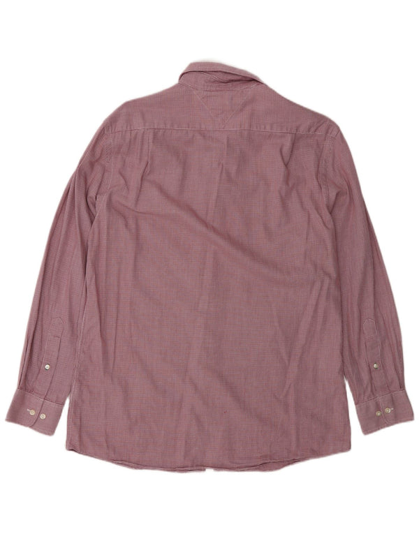 Cămașă pentru bărbați Tommy Hilfiger Slim Fit Mărimea 15 1/2 Medium Red Check