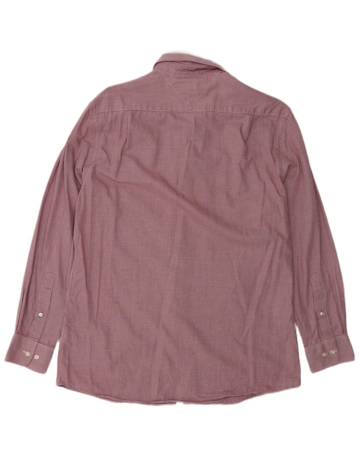 Cămașă pentru bărbați Tommy Hilfiger Slim Fit Mărimea 15 1/2 Medium Red Check
