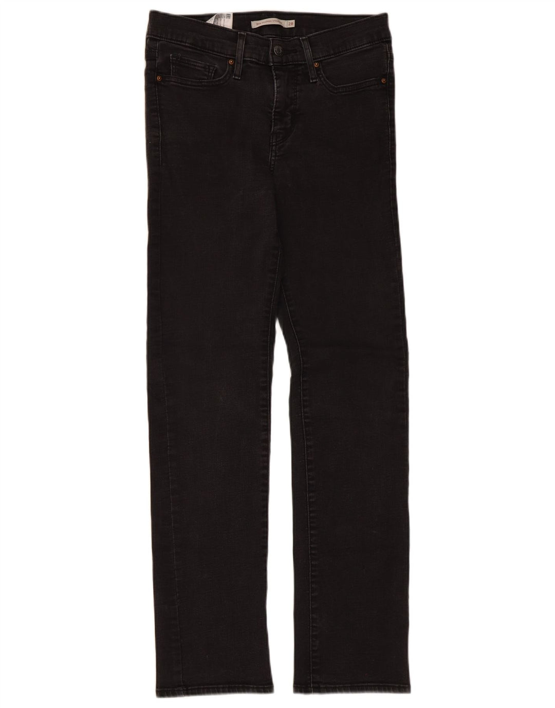 Blugi drepți modelați 314 pentru femei Levi's W28 L30 bumbac negru