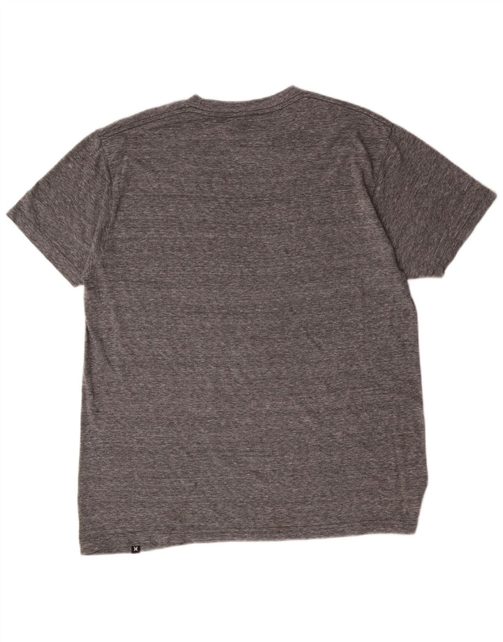 Tricou grafic Hurley pentru bărbați, cu croială regulată, de top, gri mediu
