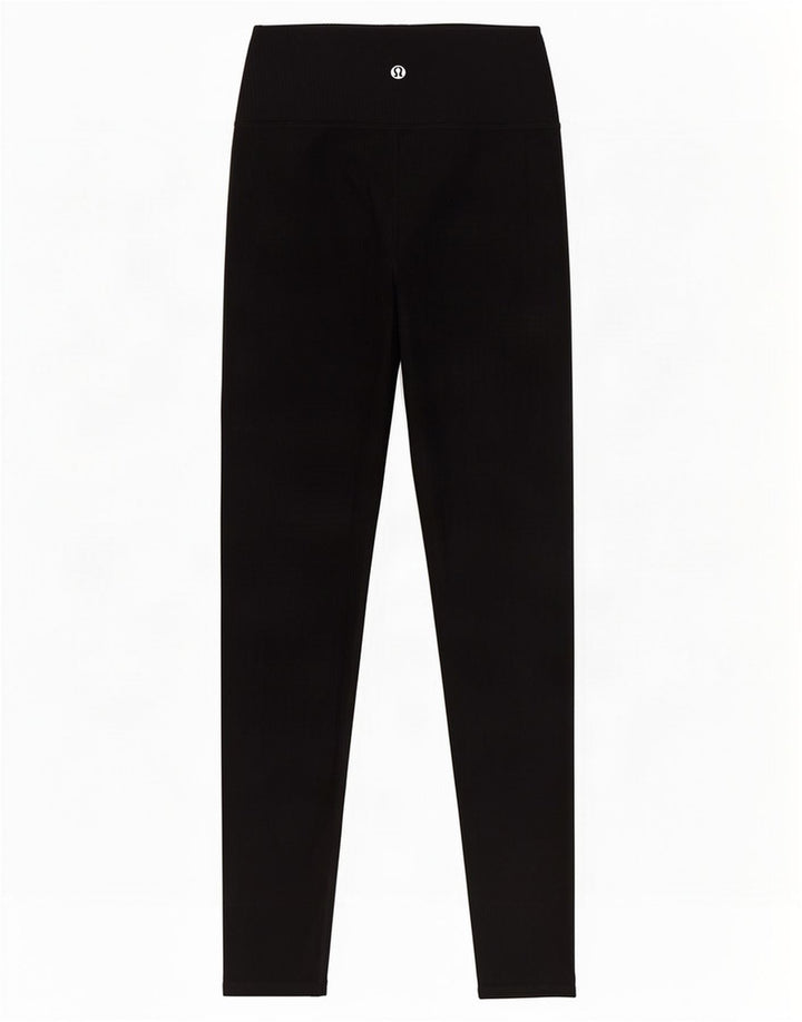 Leggings crop pentru femei Lululemon UK 8 Nylon negru mic