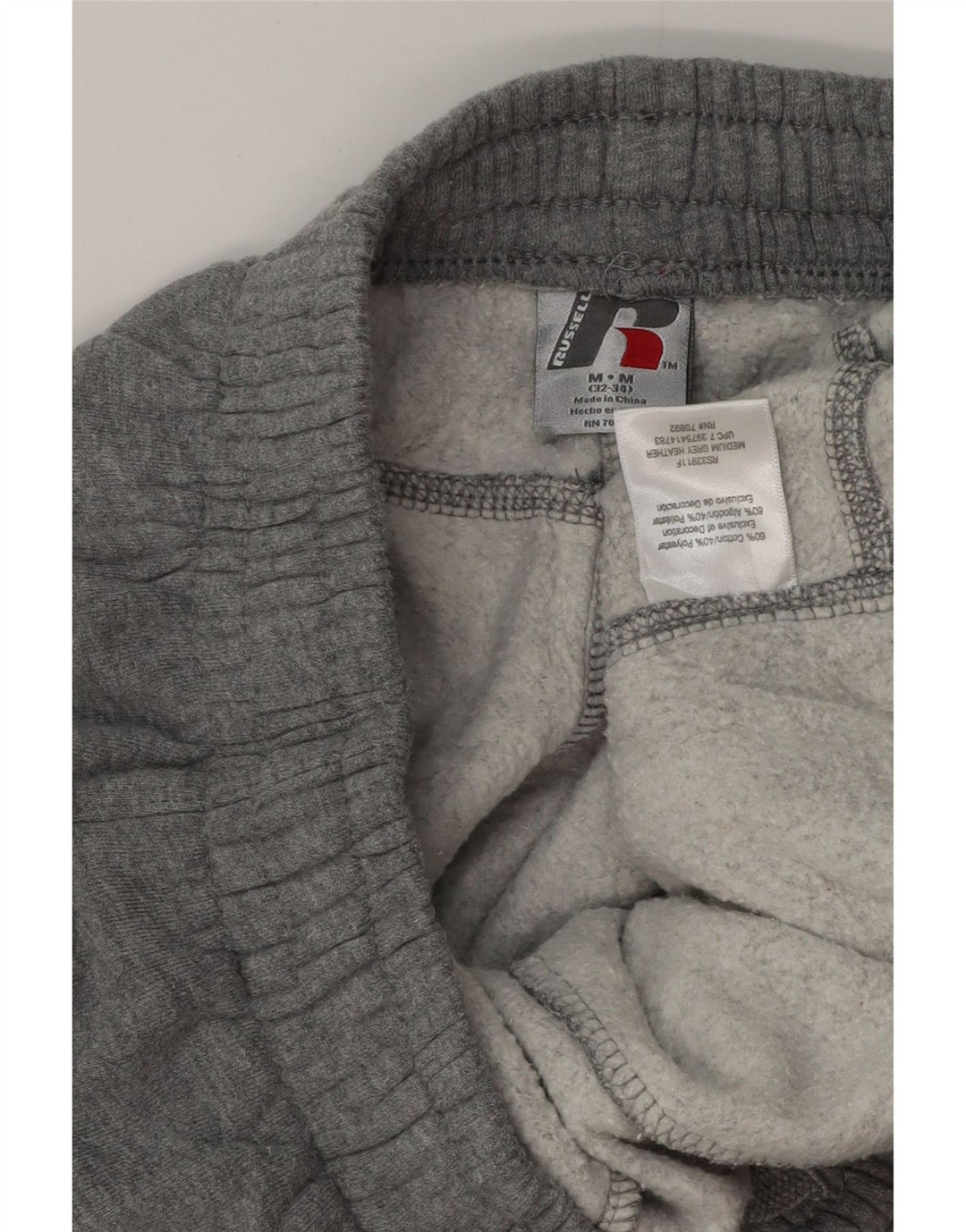 RUSSELL ATHLETIC Pantaloni de trening pentru bărbați, bumbac gri mediu