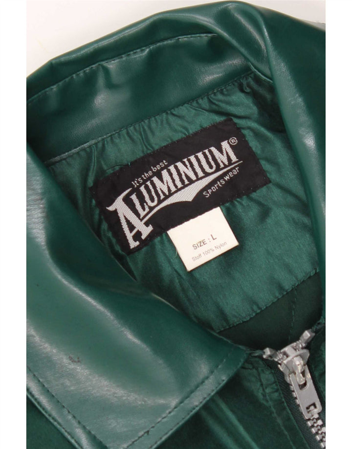 Bomber vintage pentru bărbați UK 40, mare, verde, nailon