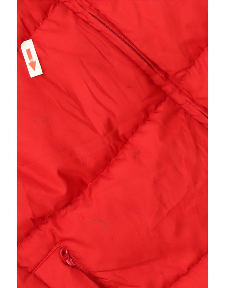 Jachetă căptușită cu glugă Nike pentru băieți 7-8 ani XL poliester color bloc roșu