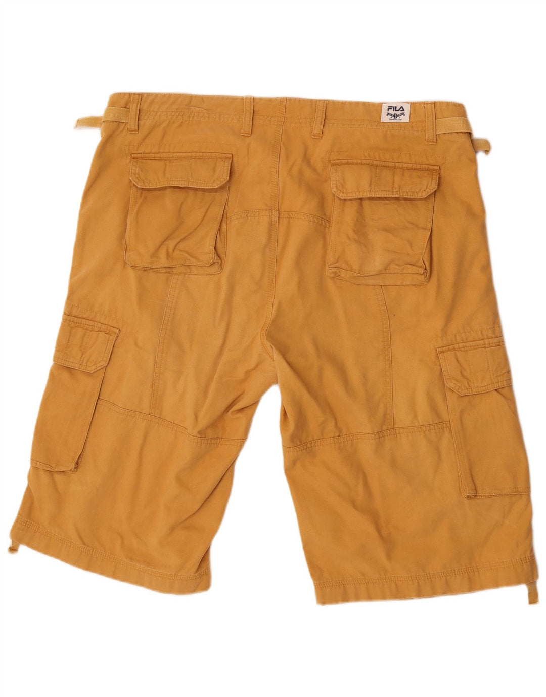 Pantaloni scurți cargo Fila pentru bărbați W40 XL, bumbac galben