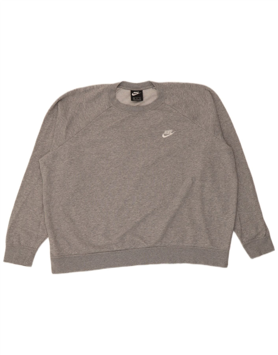 Pulover supradimensionat pentru femei Nike UK 20 2XL, bumbac cu pete gri