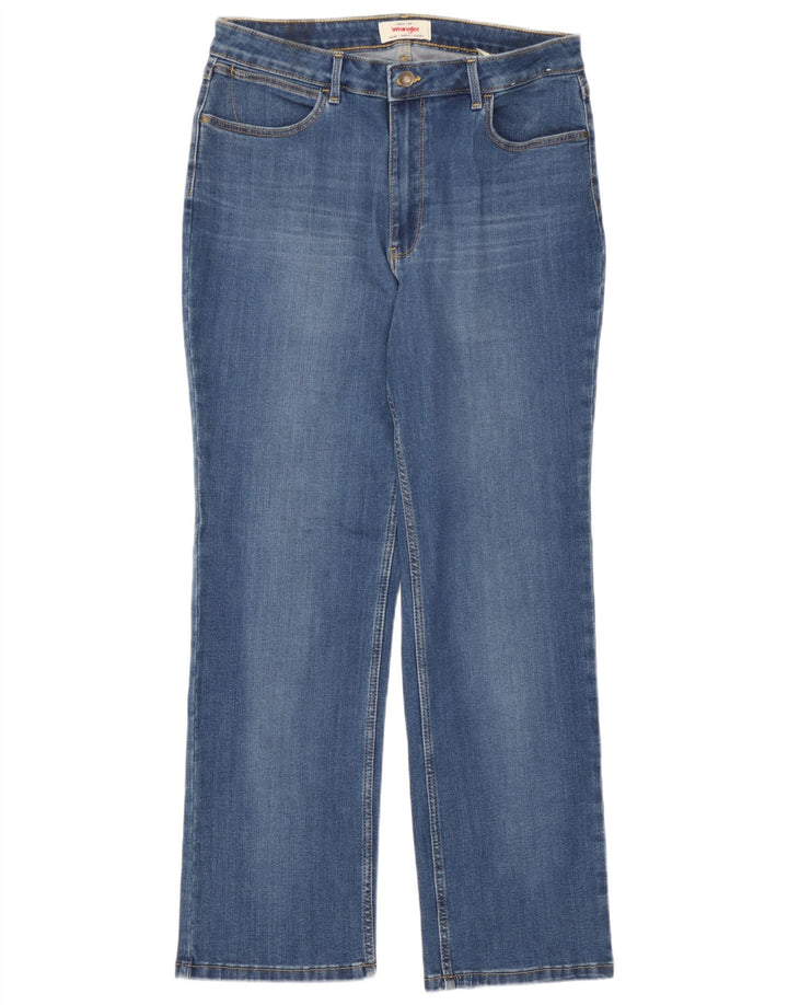 Blugi drepti pentru femei Wrangler W32 L30 Bumbac albastru