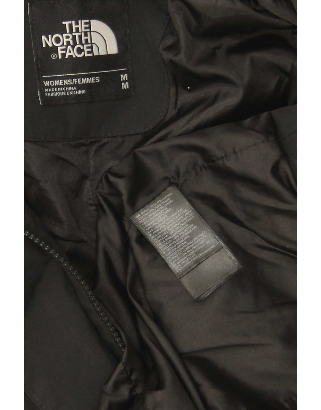 Jachetă parka cu glugă The North Face pentru femei UK 14 Poliester mediu negru