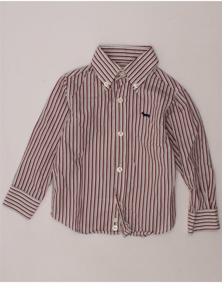 HARMONT & BLAINE Boys Shirt 2-3 Years Red Striped Cotton Vintage Harmont & Blaine and Second-Hand Harmont & Blaine from Messina Hembry 