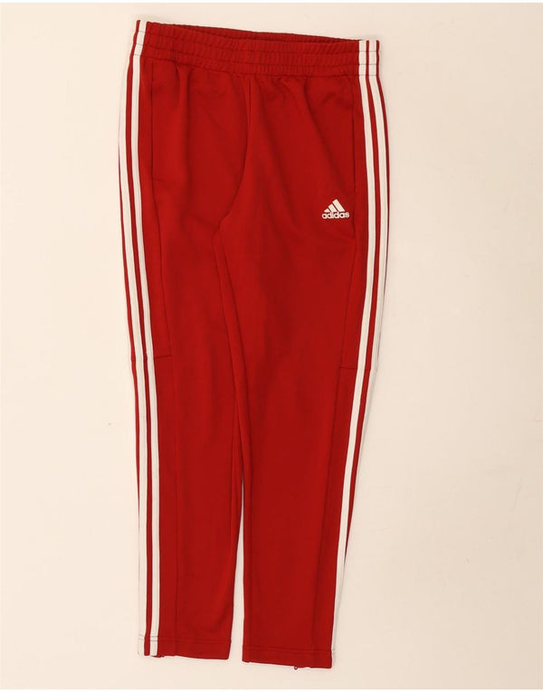 Pantaloni de trening Adidas pentru femei UK 12/14 Poliester roșu mediu