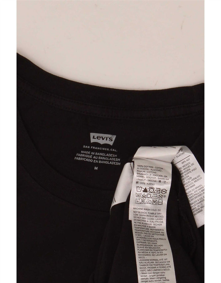 Tricou cu grafic Levi's pentru femei Top UK 12 Medium Black Bumbac