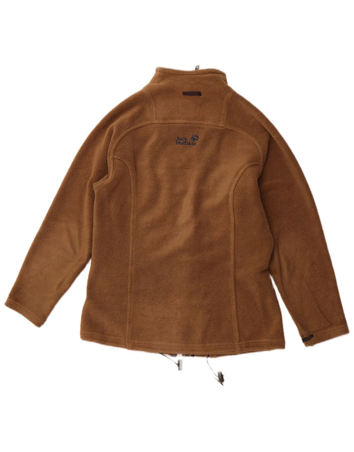 JACK WOLFSKIN Jachetă fleece supradimensionată pentru femei UK 6 XS maro