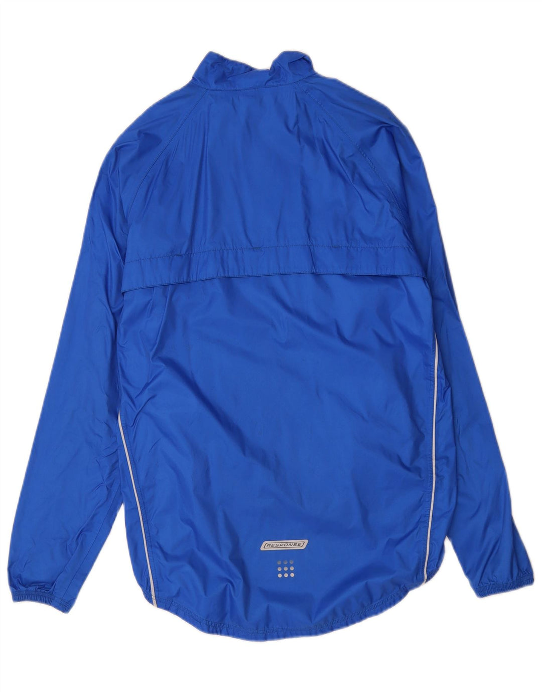 ADIDAS Mens Rain Jacket UK 38/40 Medium Blue Polyamide