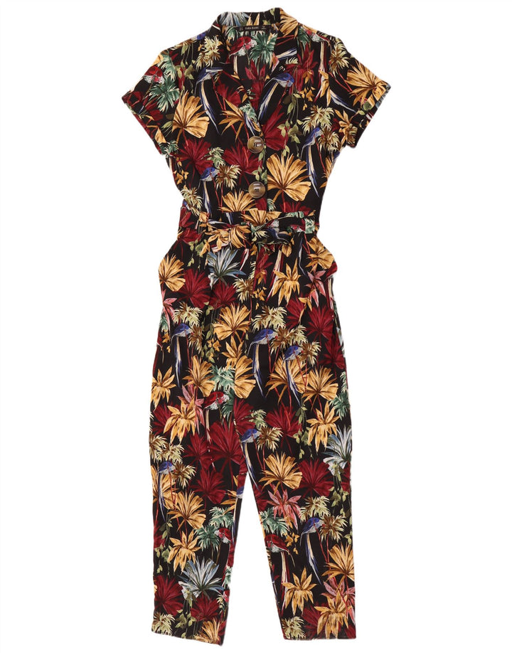 Salopetă pentru femei Zara UK 14 Medium Multicolor Floral Hawaiian