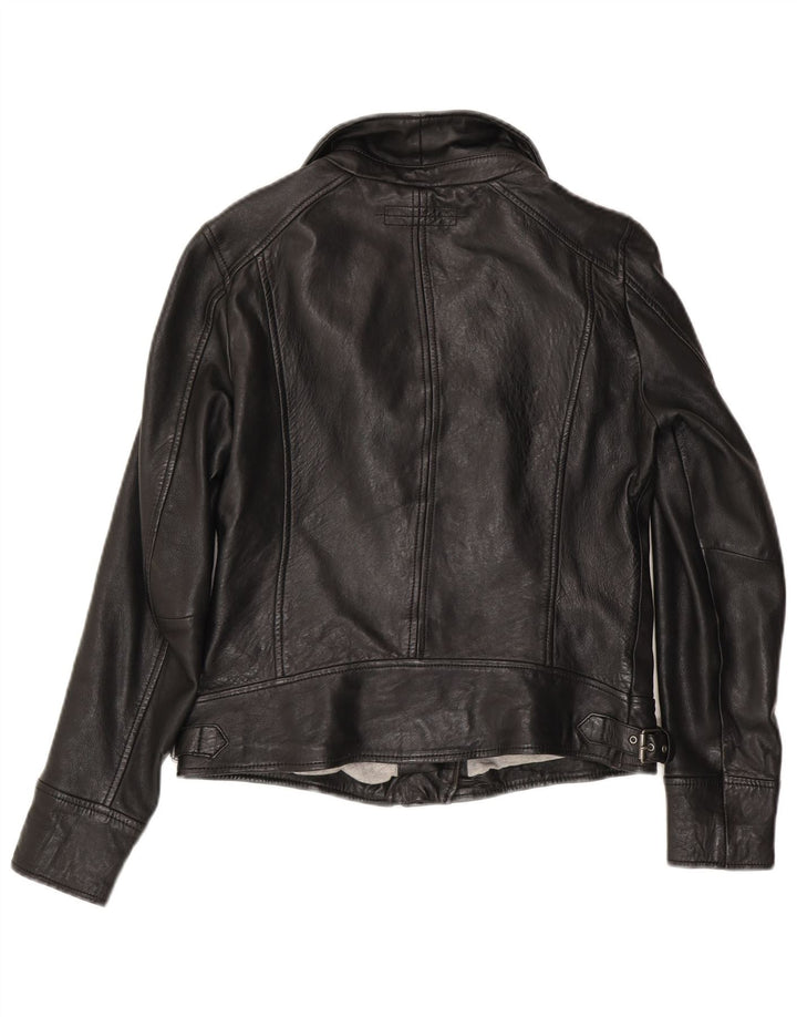 Jachetă de motociclist din piele pentru femei Oakwood UK 14, mare, neagră