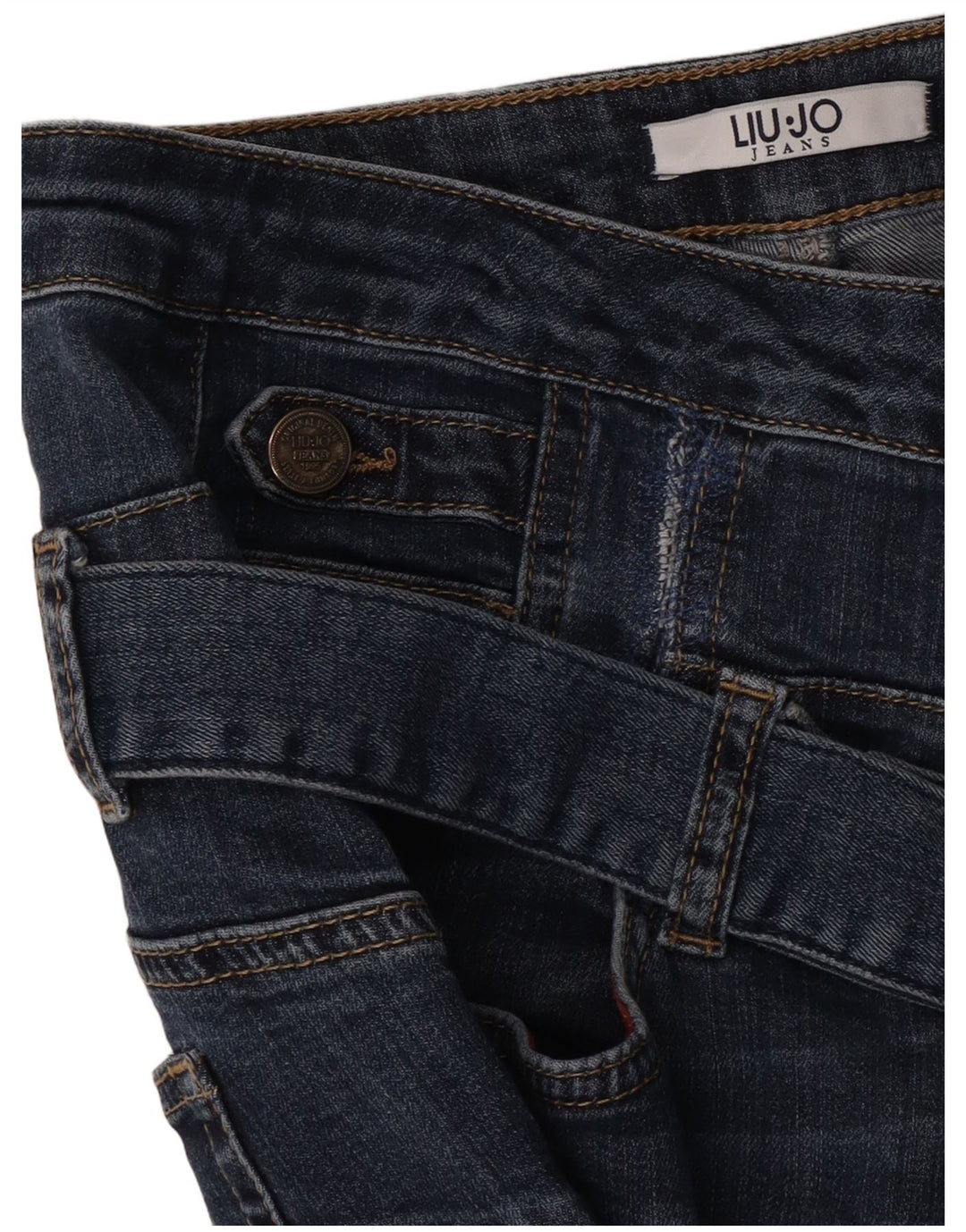 Blugi slim pentru femei Liu Jo W30 L27 Albastru