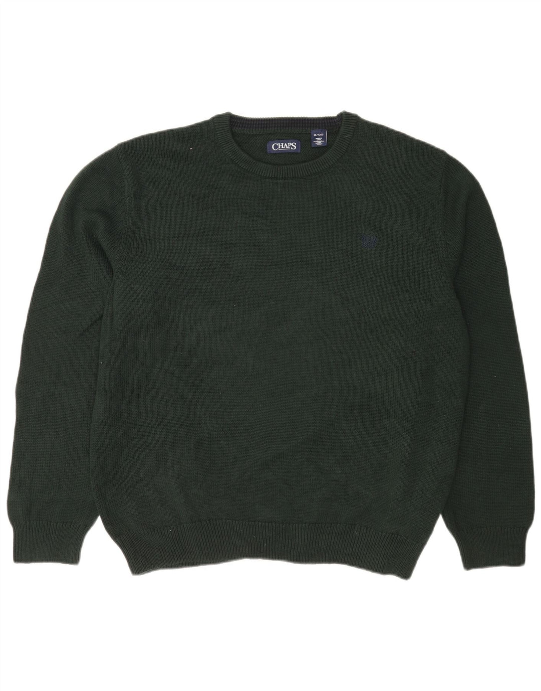 Pulover Chaps pentru bărbați, cu gât roșu, XL, bumbac verde