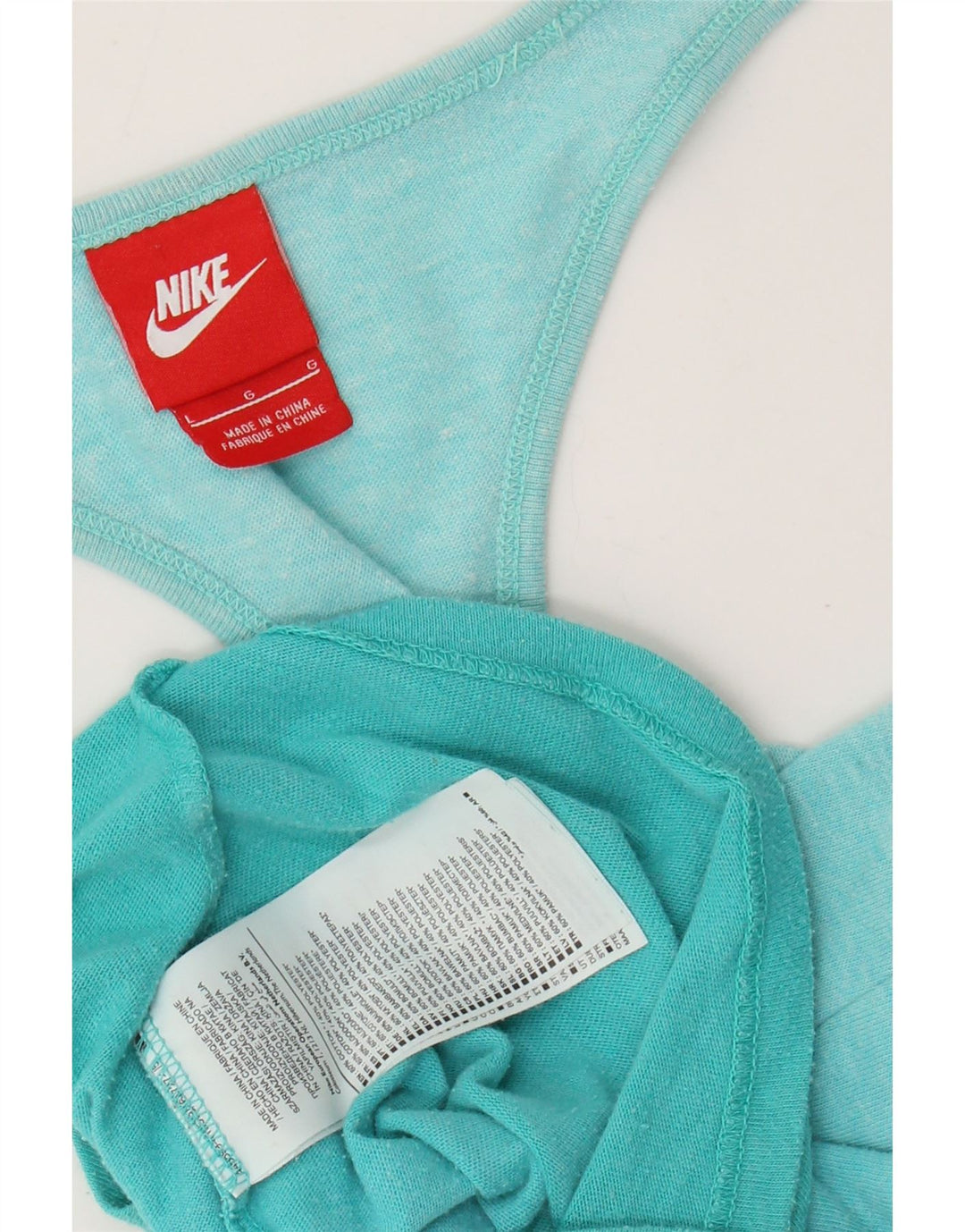 Vestă pentru femei Nike UK 14 mare, bumbac color-bloc turcoaz