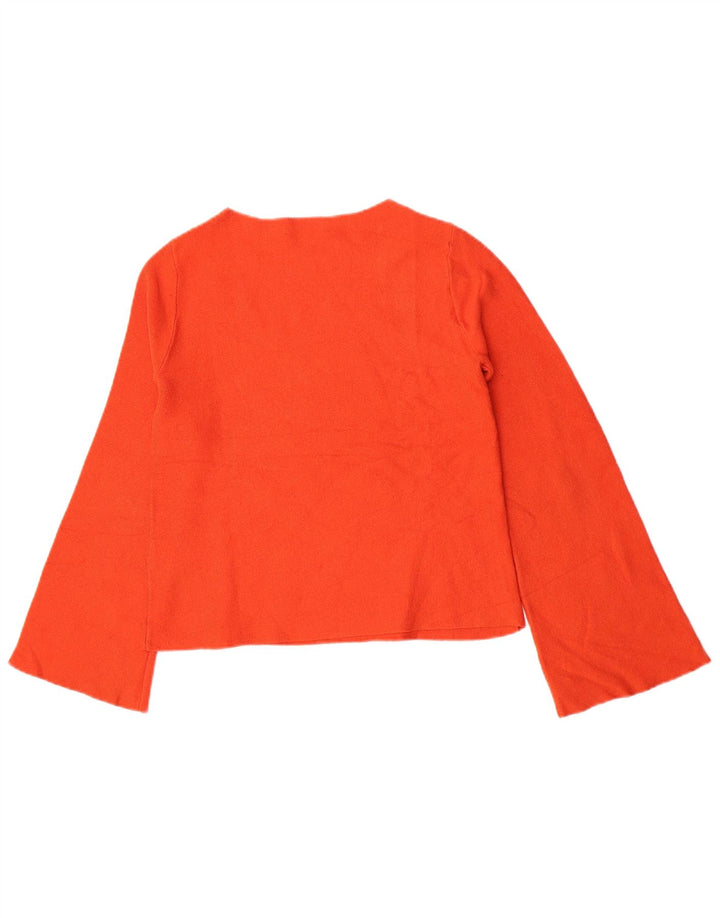 Oasis Top pentru femei cu mânecă lungă UK 6 XS Orange Viscose