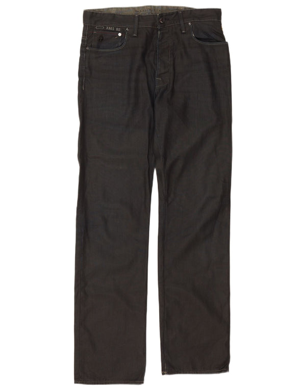 G-STAR Blugi 3301 drepte pentru bărbați W32 L34 Bumbac bleumarin