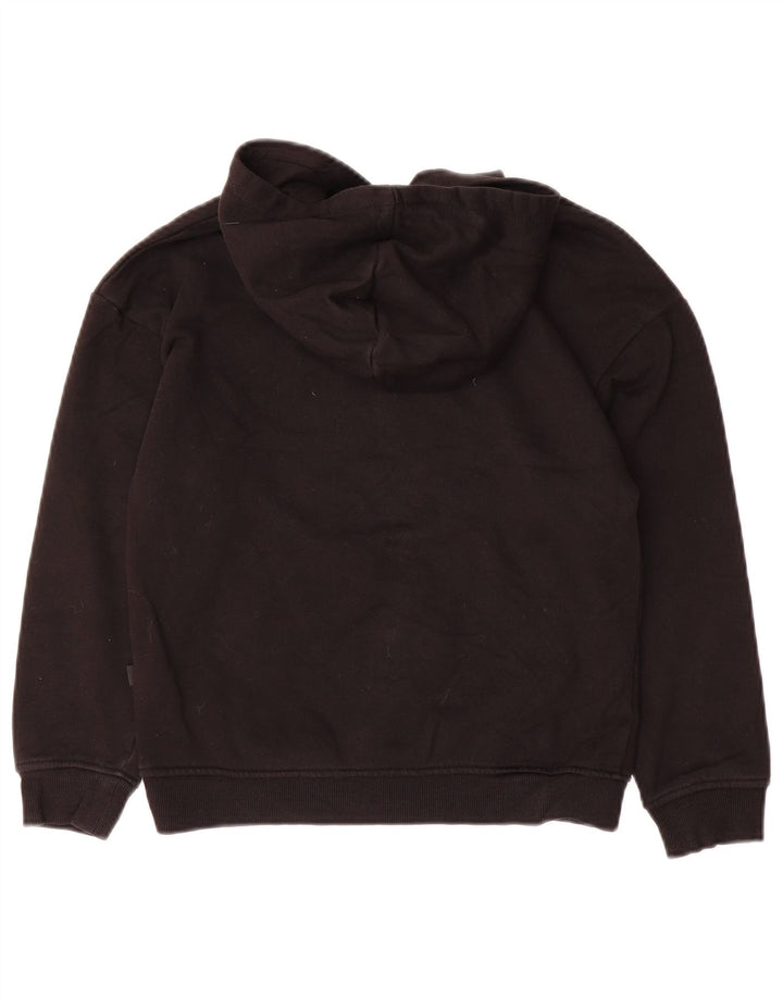 Pulover pentru fete PUMA Graphic Hoodie 11-12 ani, bumbac negru