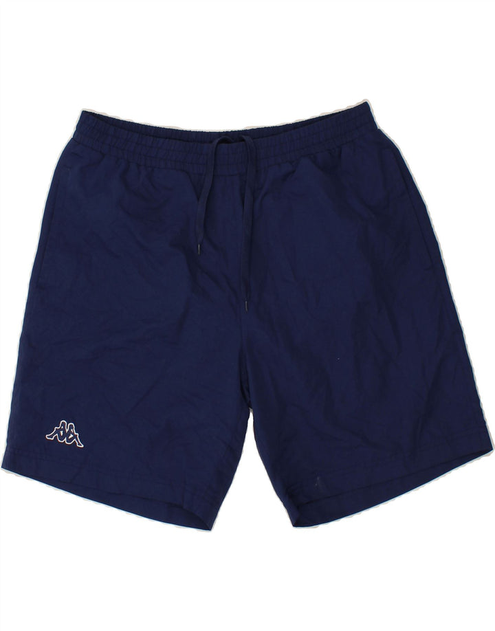 KAPPA Mens Sport Shorts Large Navy Blue Polyester Vintage Kappa and Second-Hand Kappa from Messina Hembry 