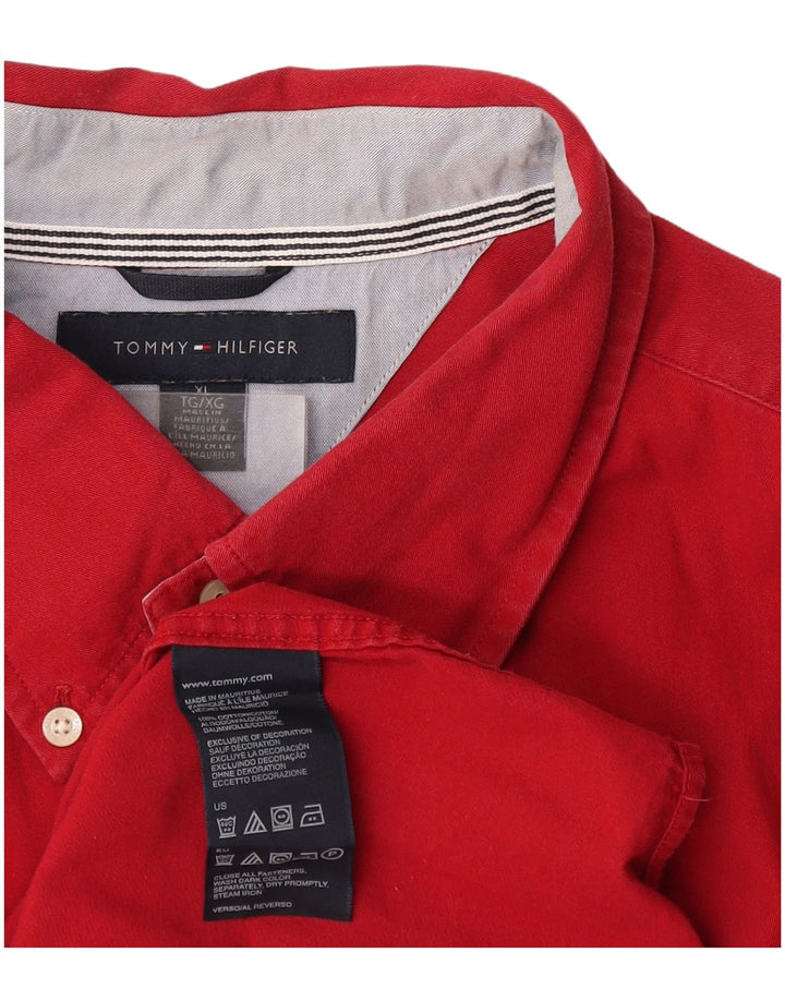 Cămașă pentru bărbați Tommy Hilfiger XL bumbac roșu
