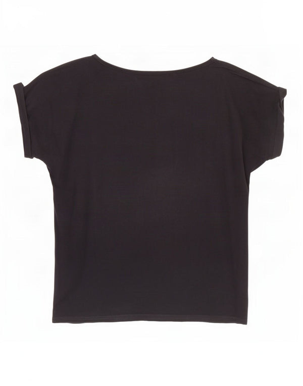 Tricou grafic Trussardi Jeans pentru femei Top UK 16 Large Black