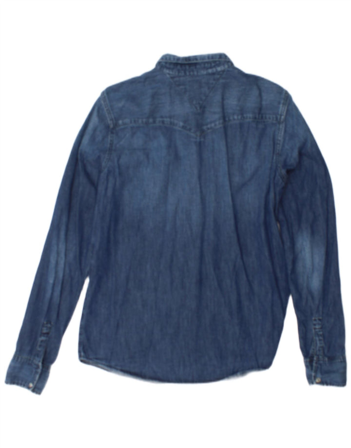 Cămașă din denim pentru femei Tommy Hilfiger UK 14 mare bleumarin